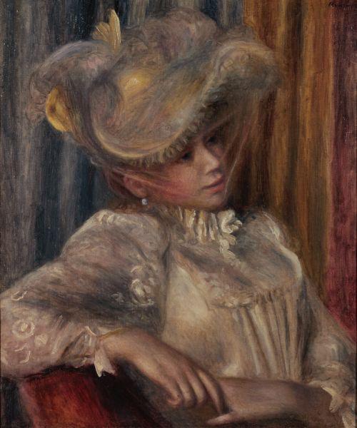 Pierre-Auguste Renoir Woman with a Hat